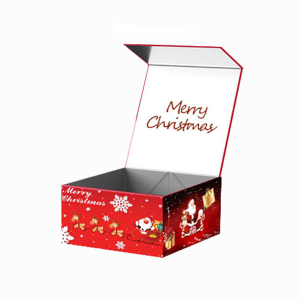 Custom luxury magnetic Christmas gift seasonal packaging box