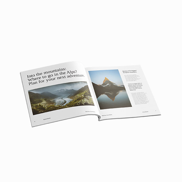 Custom soft cover magazine booklet printing