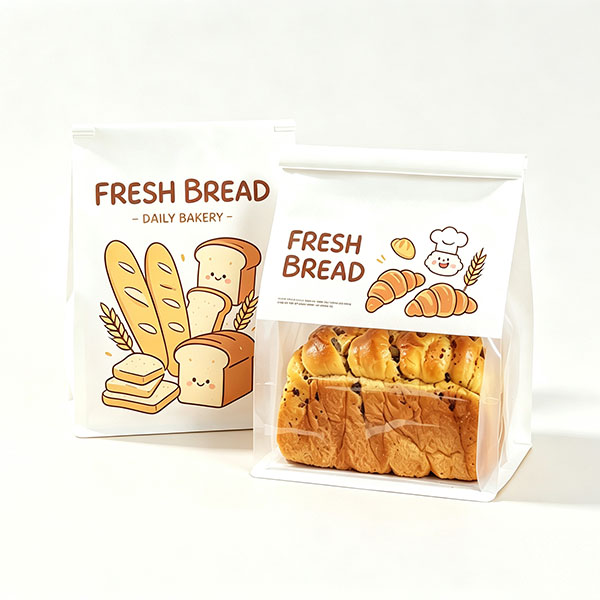 Custom Transparent Composite Bread Bags